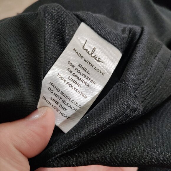 Lulus Katrina Black Strappy Sleeveless Skater Dress Size Medium NWT - Picture 8 of 11